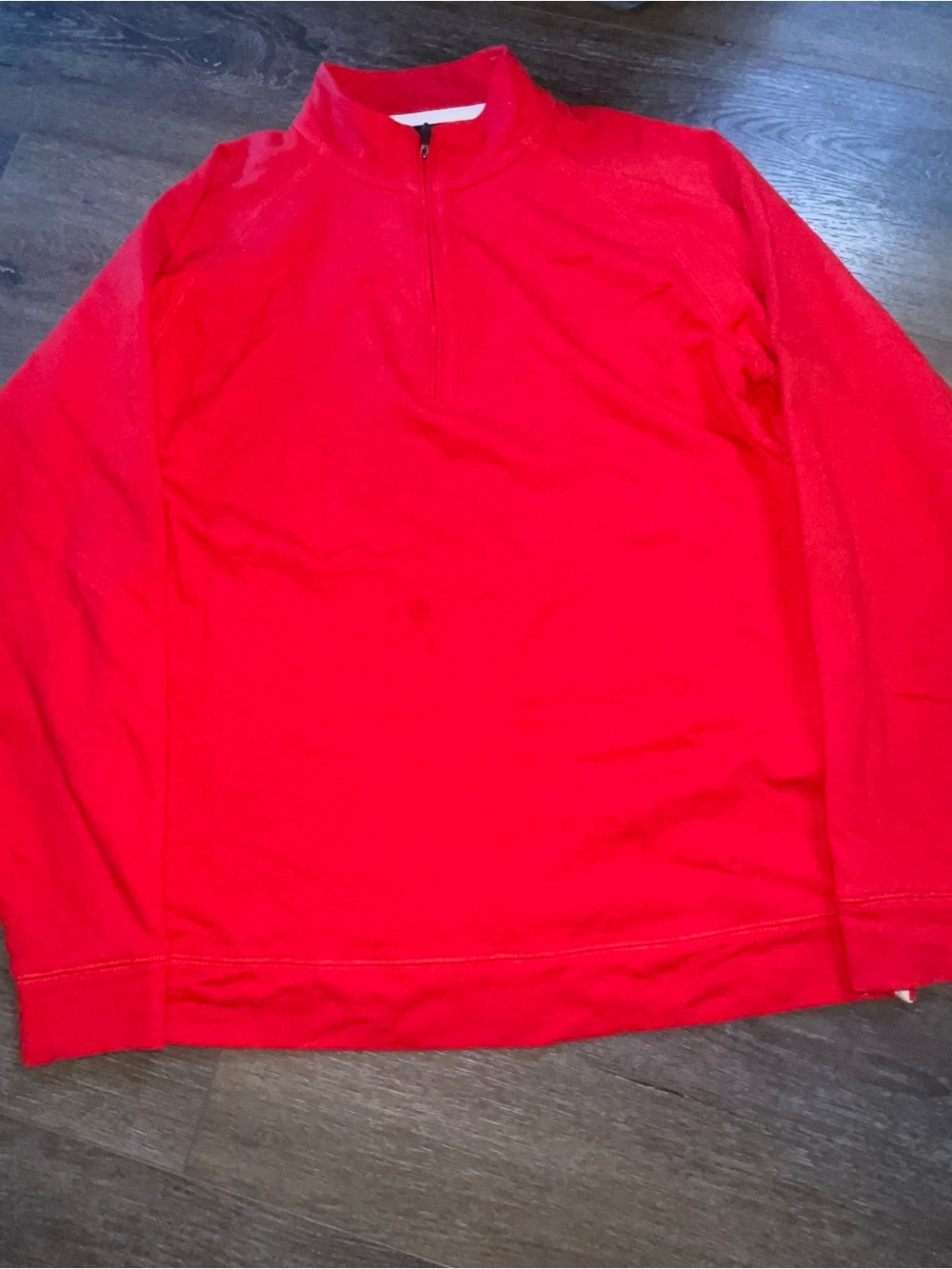 FootJoy Men's Red Quarter-Zip Sweater Pullover M
